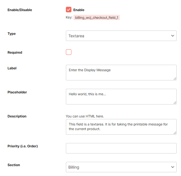 Checkout Custom Fields for WooCommerce - Booster for WooCommerce