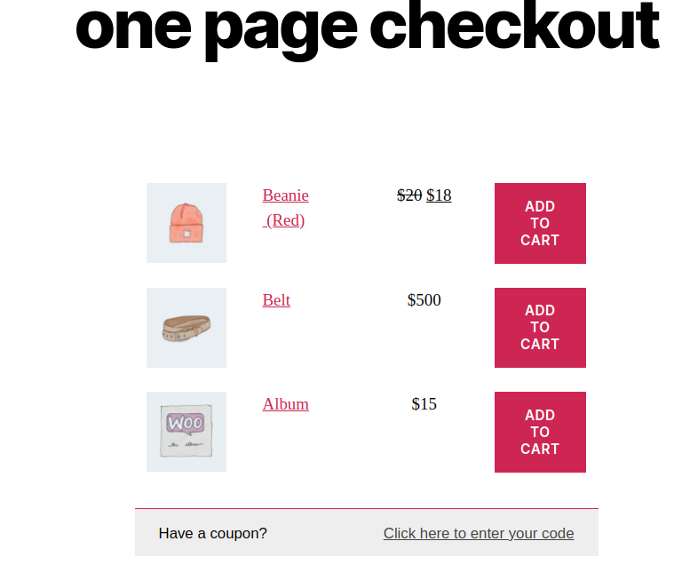 One Page Checkout3