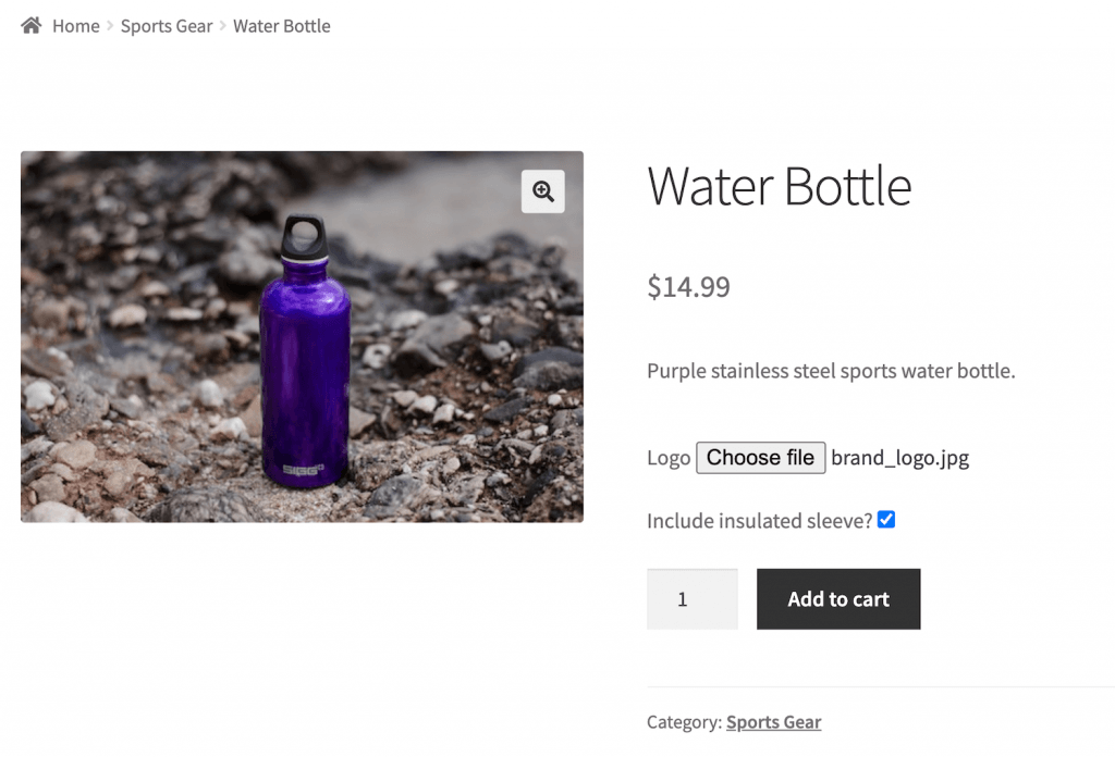 Sell custom products in WooCommerce